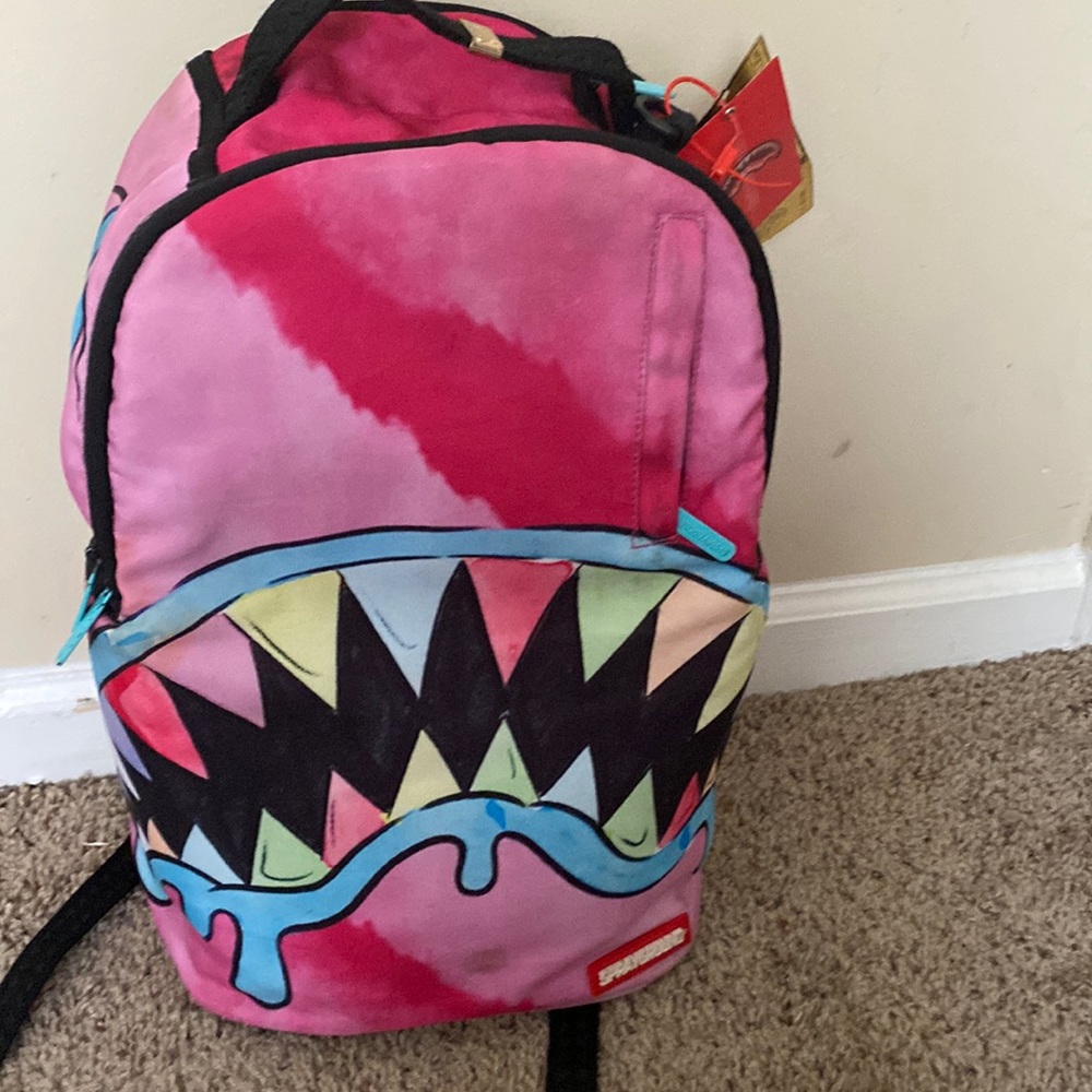 SPARYGROUND rainbow teeth shark backpack